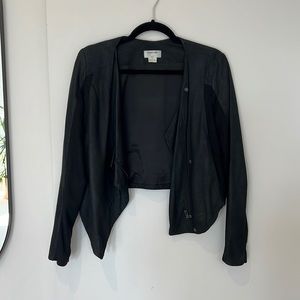 Helmut Lang sheep leather asymmetrical jacket size small